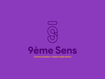 9ème Sens concept logo logotype monogram type typography