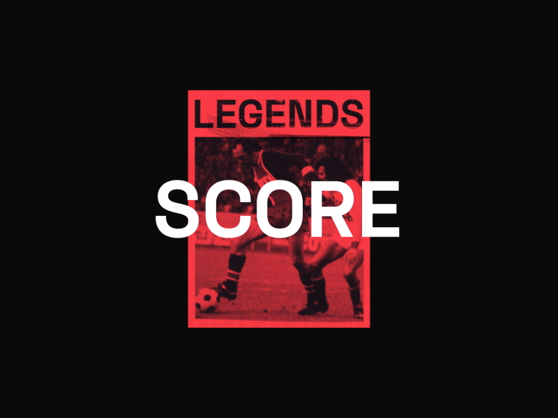 Score animation concept design type typography