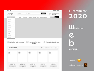 E-commerce Design 2020 app design ecommerce prototype sketch ui ux uidesign uxui web