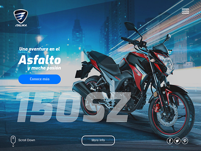 Prototype Motorcycle Italika Web design motorcycle prototype sketch ui ux web