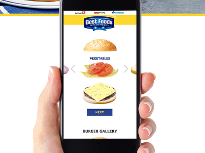 Best Foods Burger Builder UX & UI app design creative direction design ui ux designer ux ui