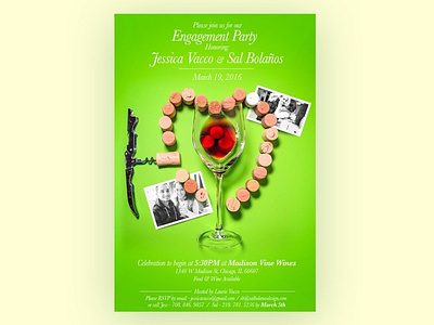 #TBT Engagement Party Invitation Design art direction design invitation design poster design visual art