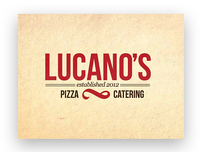 Lucano's Pizza and Catering Logo Design art direction branding design illustration logo vector