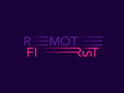 Remote First Logotipo audiovisual brand branding design documentary logo logotipe logotipo logotype remote first work