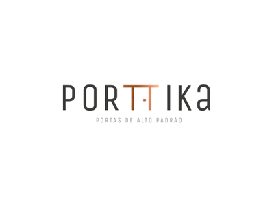 Porttika logotipo brand branding design doors logo logotipe logotipo
