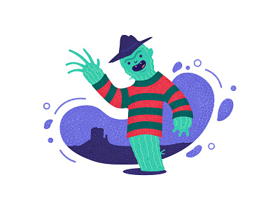 Cactus Freddy cactus desert dribbble freddy freddy krueger graphic hat hello horror illustration illustrator vector