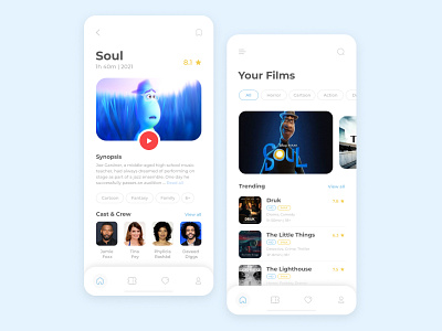 Mobile App For Movies interface mobile app mobile design movie movie app ux ui