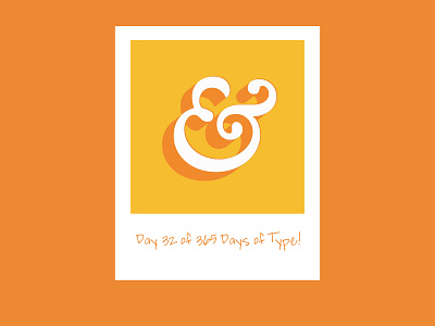 Day 32 Days of Type! 365 365 day project 365 days of type 365daysoftype adobe adobe creative suite adobecreativesuite ampersand art daysoftype design graphicdesign illustration letterform type type design typedesign typography typography art vector