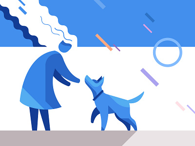 Dog training school | illustration dogs illustration vector