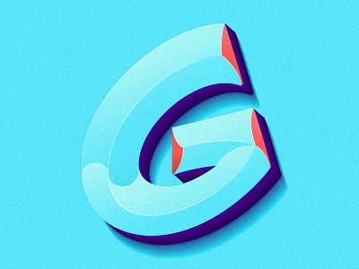Letter G 36dayoftype g 36days 36days c 36daysoftype 36daysoftype07 bevel beveled design gradient gradient color illustration lettering letters logo logotype type typeface typography