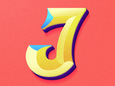 Letter J 36days 36days10 36daysoftype colorful design gradient gradient logo illustration lettering lettering artist type typography