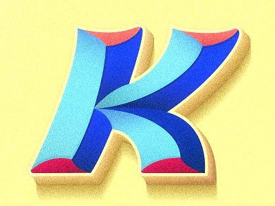 Letter K 36days 36daysoftype colorful design happy illustration lettering lettering artist type typography