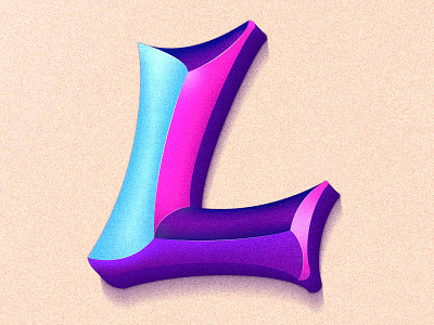 Letter L 36days 36daysoftype colorful design gradient gradients illustration lettering lettering artist procreate type typography vector