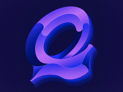 Letter Q 36daysoftype colorful design gradient illustration lettering lettering artist lettermark letterq logo procreate typography