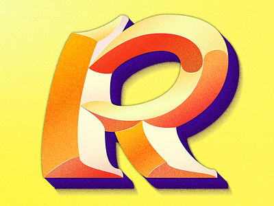 Letter R 36days 36daysoftype colorful design illustration lettering lettering artist type typography