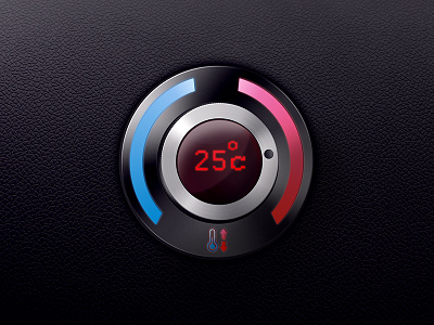 Temperature controls auto button controls car panel climat control cold conditioner hot temperature