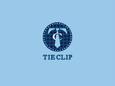 Tieclip.Com apparels brand identity branding clip logo clothing freelance icon logo design shirt tie logo tieclip tieclip.com