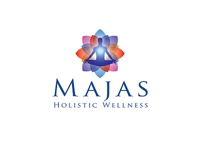 Majas Holistic Wellness Logo brand brand identity creative designer health identity logomark spa wellness wellness logo yoga yoga logo