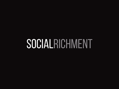 Logo Design for SocialRichment branding design flat logo web