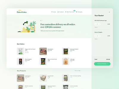 Dales & Lakes ui design web design