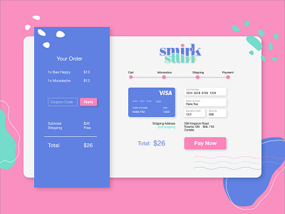 DailyUI 002 - Credit Card Checkout Page dailyui dailyui002