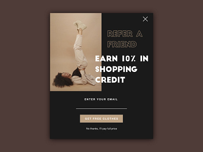 DailyUI 016 - Pop-Up daily ui dailyui dailyui 016 pop up referral