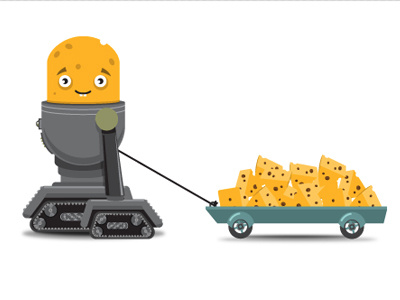 Cheese Cart cartoon character design cheese illustration