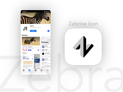 Zebrine apple black design icon jailbreak manager motion5 sketch white z zebra