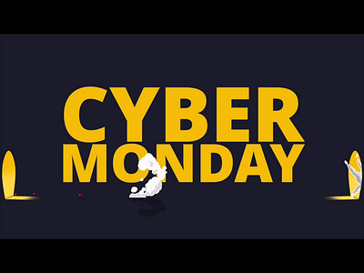 Cyber Monday animation apple cyberghost fcp ghost mac malfunction motion5 privacy robot vpn yellow