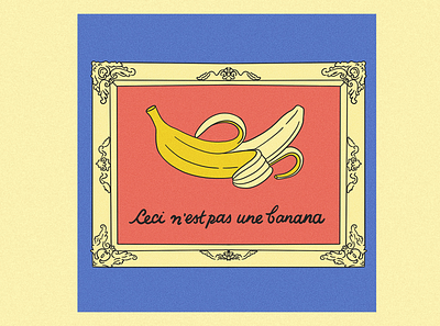 This is Not a Banana adobe illustrator banana color design graphic design illustration procreate