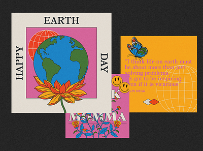 Earth Day 3 adobe illustrator color design graphic design illustration procreate typography
