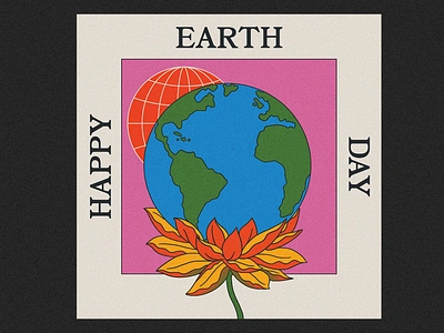 EarthDay adobe illustrator color design graphic design illustration procreate typogaphy