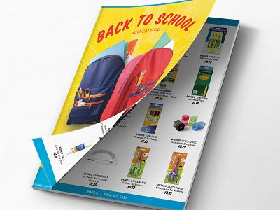 BLU School Supplies 2014 Catalog catalog package design photography print school school supplies