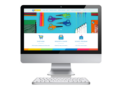 BLU School Supplies - website redesign design ecommerce school school supplies shopify supplies web website