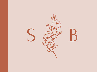 Hand drawn floral logo by Kayla Dzambo on Dribbble