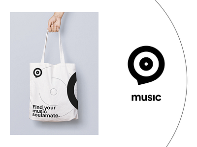 Music brand branding chat creative innovation logo material mockup music app pattern vi