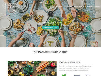 Goodleaffarms design ux web webdesign website design wordpress wordpress theme