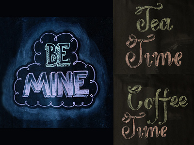 Chalk lettering