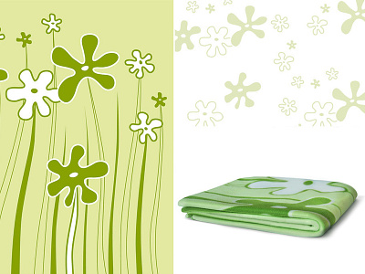 Design for fleece blanket "Nutrilite" (Amway). amway blanket design fleece flower graphic illustration nutrilite vector