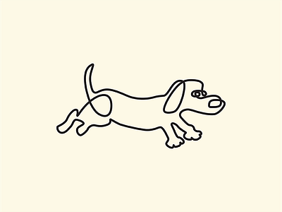 Infinite Dachsund continuous line art continuous line drawing dachsund dog line art line drawing line work minimal minimalism weenie dog