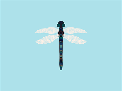 Dragonfly Exploring Color adobe fresco color color experiments digital art dragonfly find your style illustration ipad artist water color