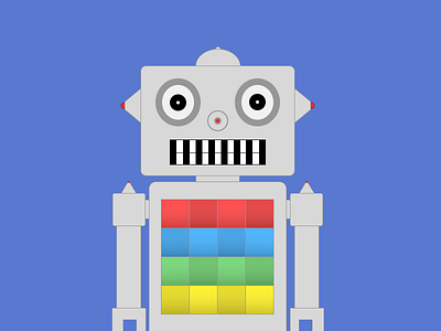 Little Robot alwaystwisted basic blue green learning playing red sketch yellow