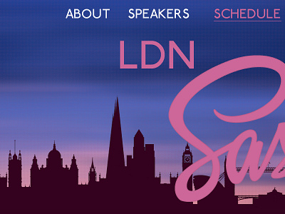 LDN Sass, with dots dots ldnsass pink sass skyline