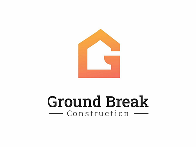 Ground break construction logiconstruction logocompany