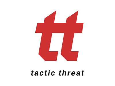 Tactic threat defender logomonogram logoletter