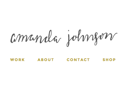 My name is... amanda hand lettering lettering name personal website