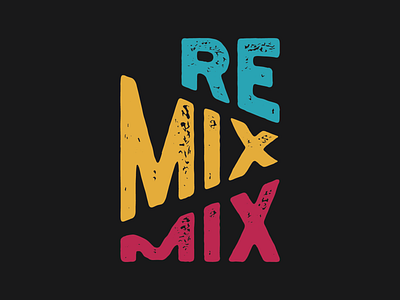 ReMixMix Logo version branding design logo typography