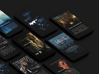 Game of Thrones Season 8 Mobile Design