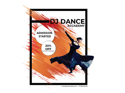 Dance brochure brochure design dance school brochure illustration print design