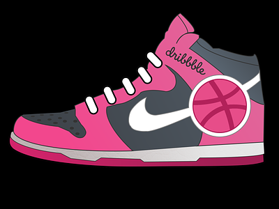 Dribbble shoes design illustration nike shoe vector